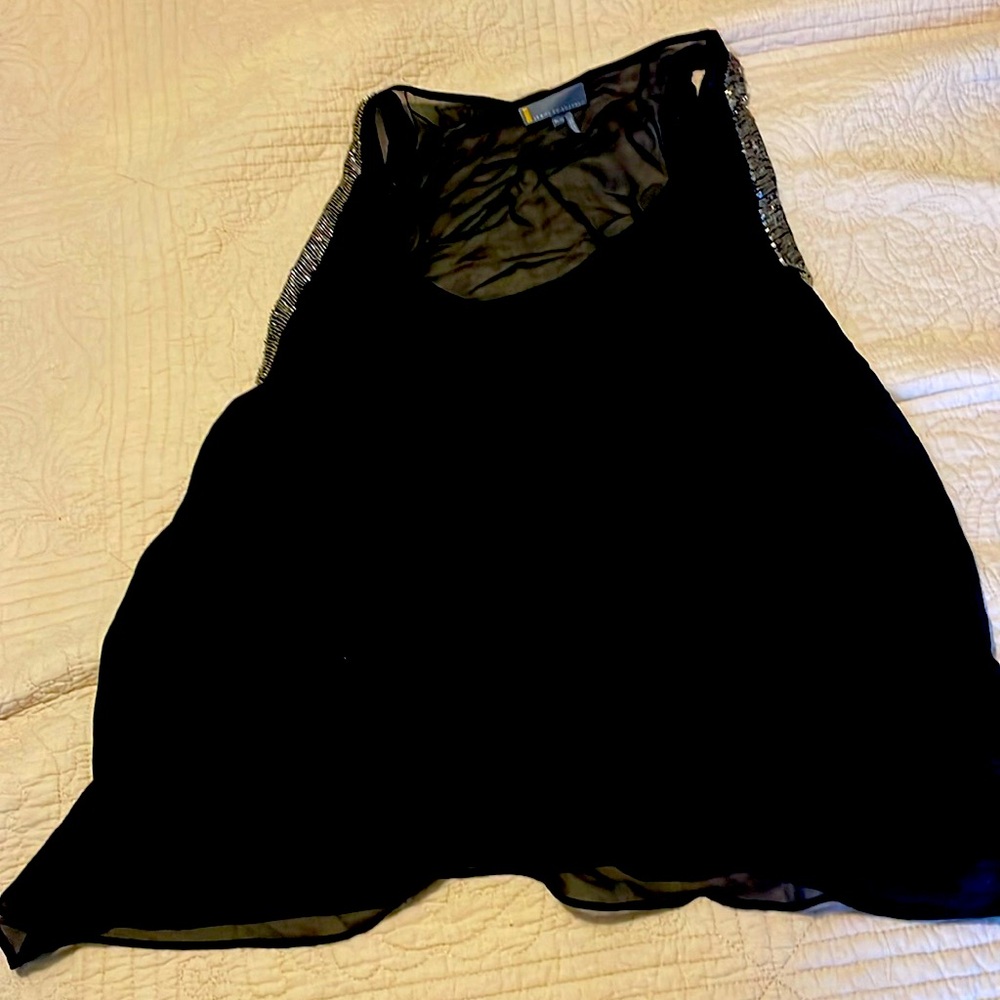 Sleeveless embellished black